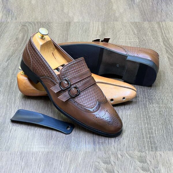Mocassins homme double boucle